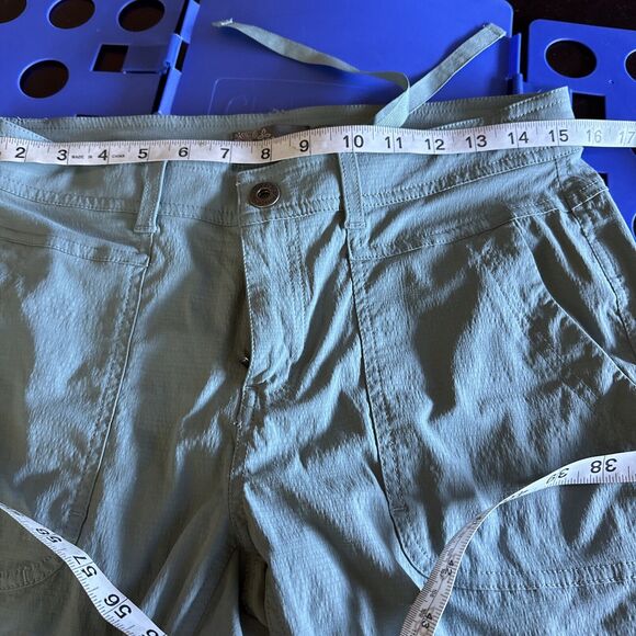 PrAna  Revenna Knicker Trail Hiking Shorts Teal Green Womans 8 - Picture 7 of 12